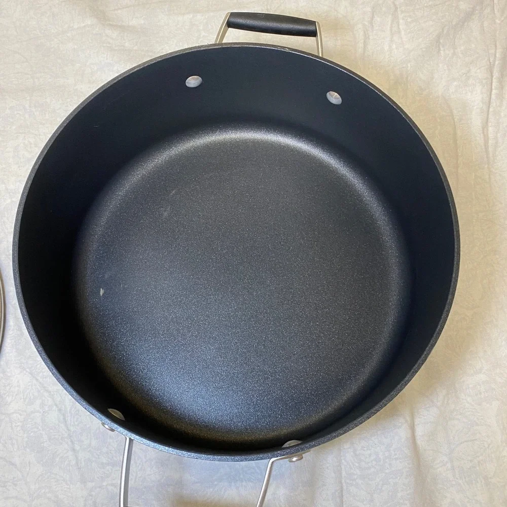 Calphalon Select 5 Qt Nonstick Dutch Oven Stock Pot Glass Lid 8785